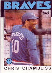1986 Topps Baseball Cards      293     Chris Chambliss